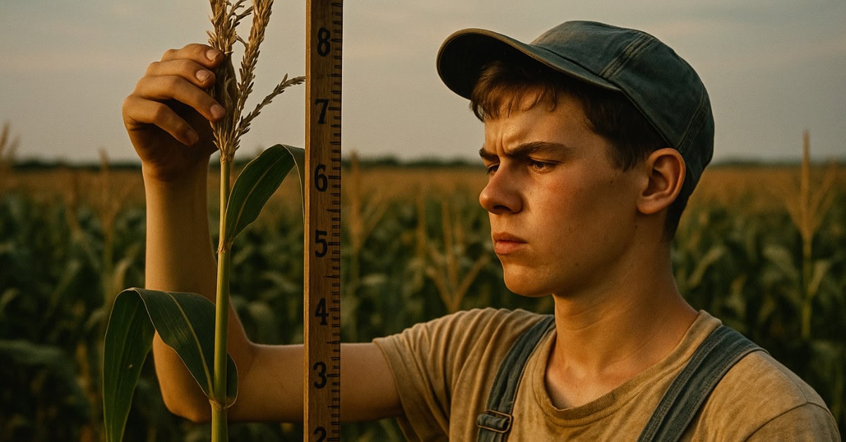 28 Things Every Farm Kid Could Do That City Kids Can't Imagine 10 Image of a farm kid demonstrating crop knowledge essential for survival.