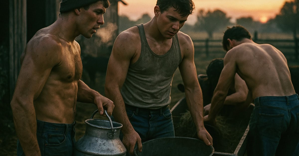 28 Things Every Farm Kid Could Do That City Kids Can't Imagine 16 Farm kid performing early morning chores, showcasing skills city kids lack.