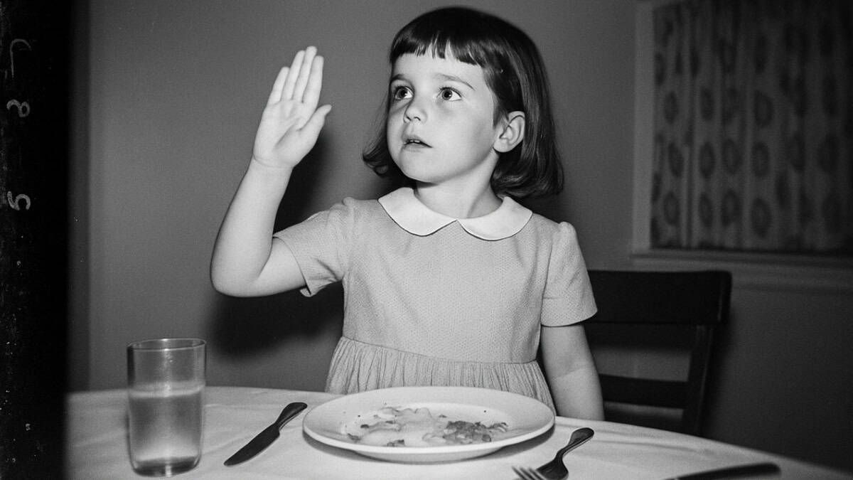 15 Dinner Table Rules That Would Make Today's Kids Stage a Revolt 7 dinner table rules stage revolt 8
