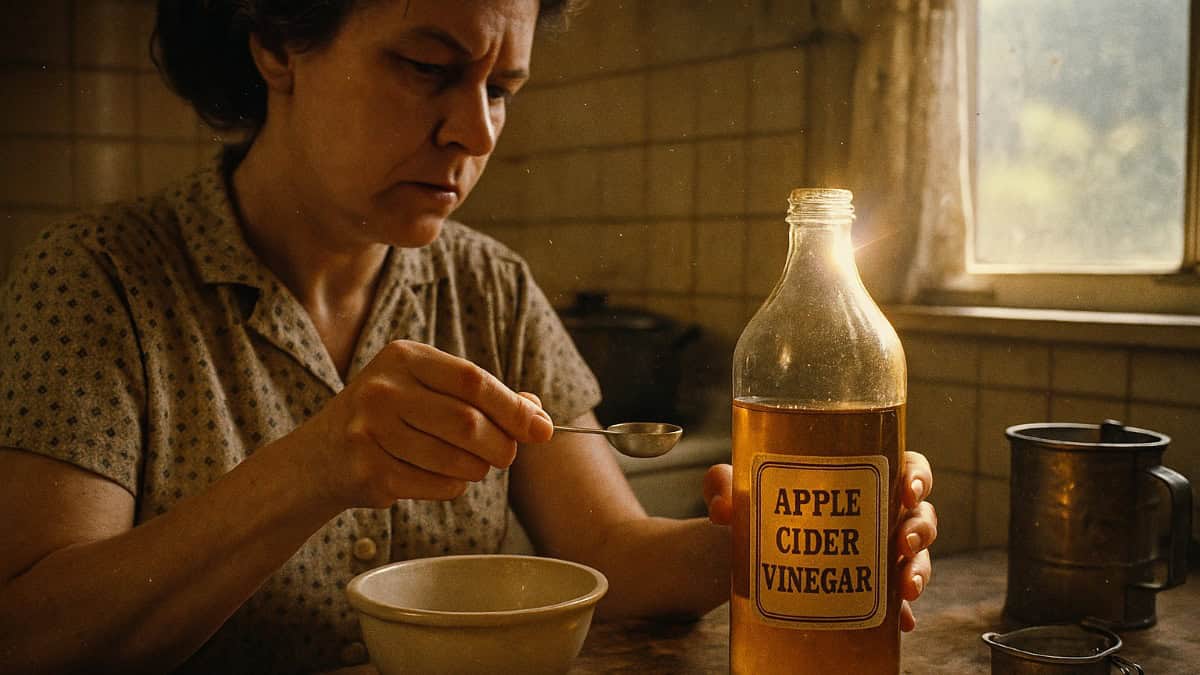 Household Remedies That Actually Worked Better Than Modern Medicine 5 Image of apple cider vinegar highlighting its role in digestive health.