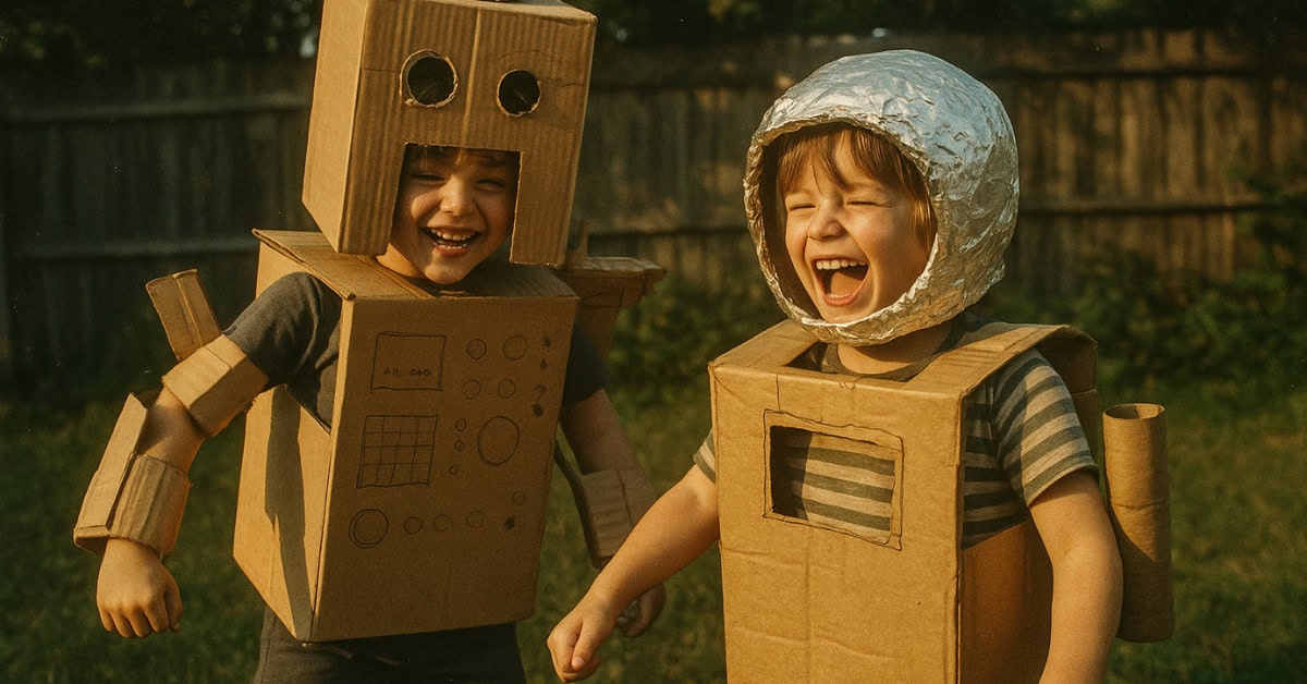 What Parents Let Kids Do Before Safety Became an Obsession 6 A nostalgic scene of kids playing outside, reflecting fun without technology.