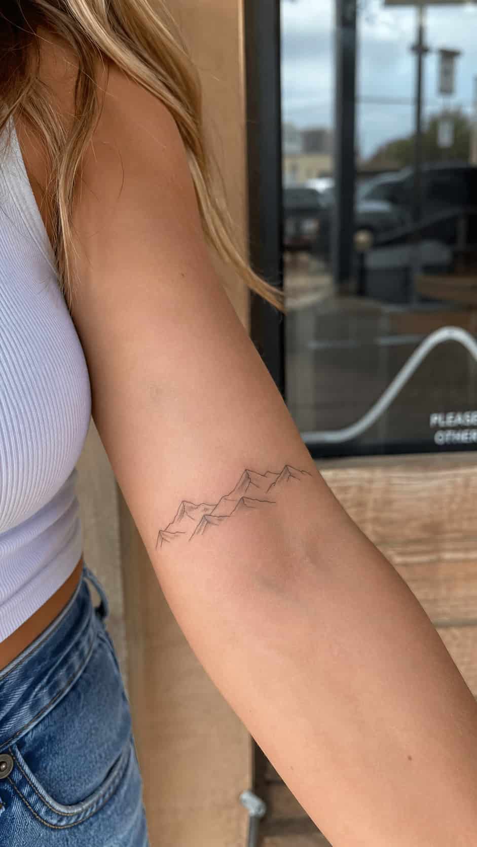 38 Creative Tattoo Ideas for Women 56 Mountain Range