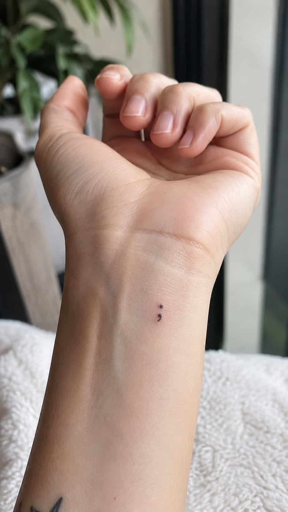 38 Creative Tattoo Ideas for Women 54 Semicolon