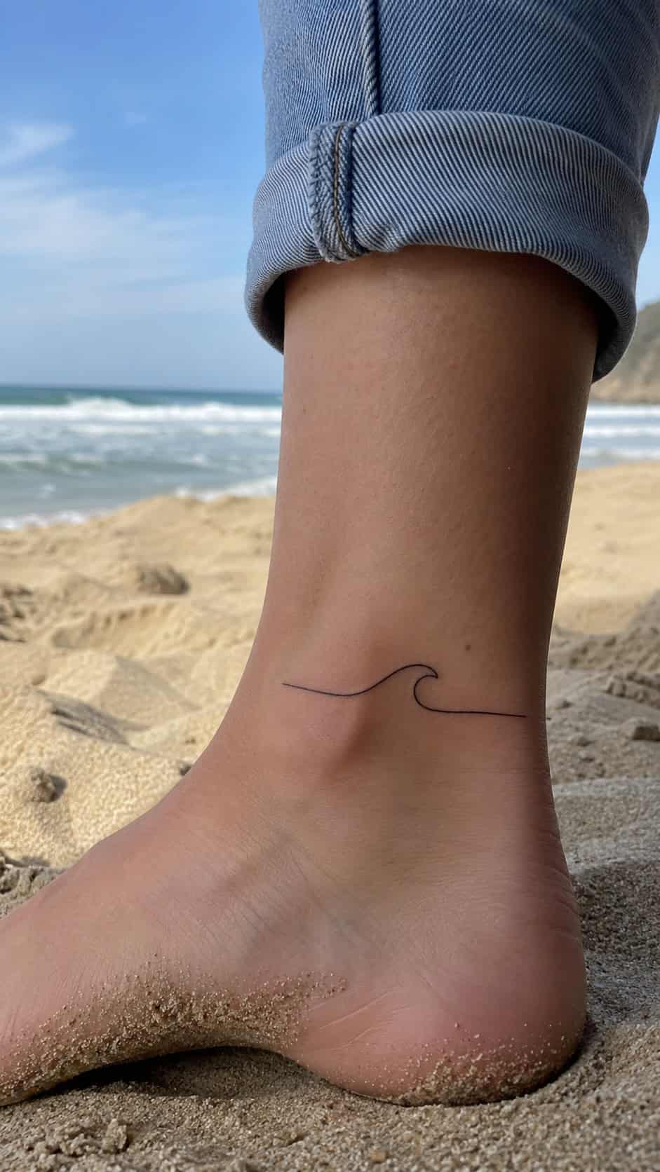 38 Creative Tattoo Ideas for Women 55 Ocean Wave