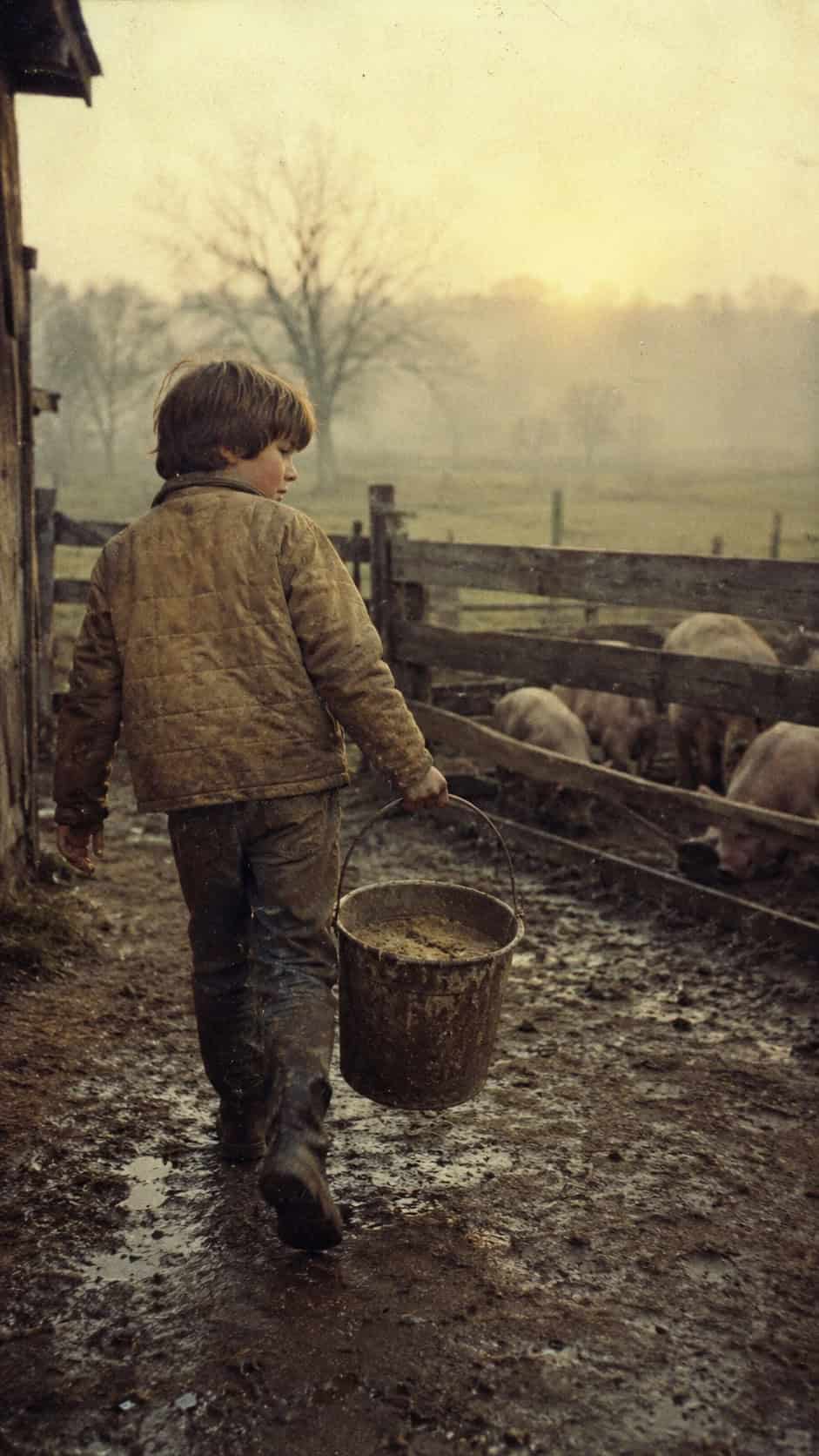 28 Things Every Farm Kid Could Do That City Kids Can't Imagine 17 Slopping the Hogs Before Sunrise