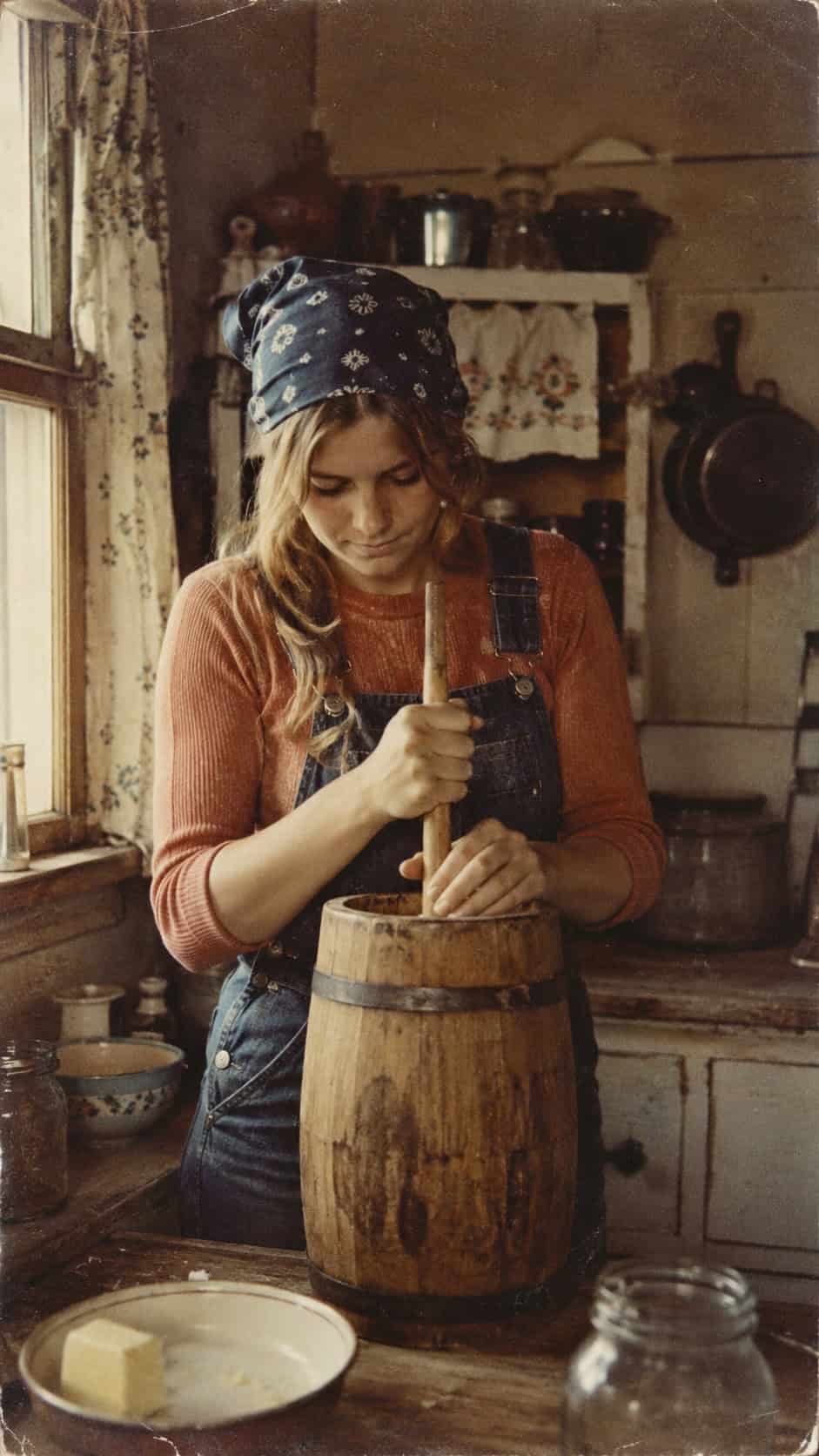 28 Things Every Farm Kid Could Do That City Kids Can't Imagine 18 Churning Butter by Hand