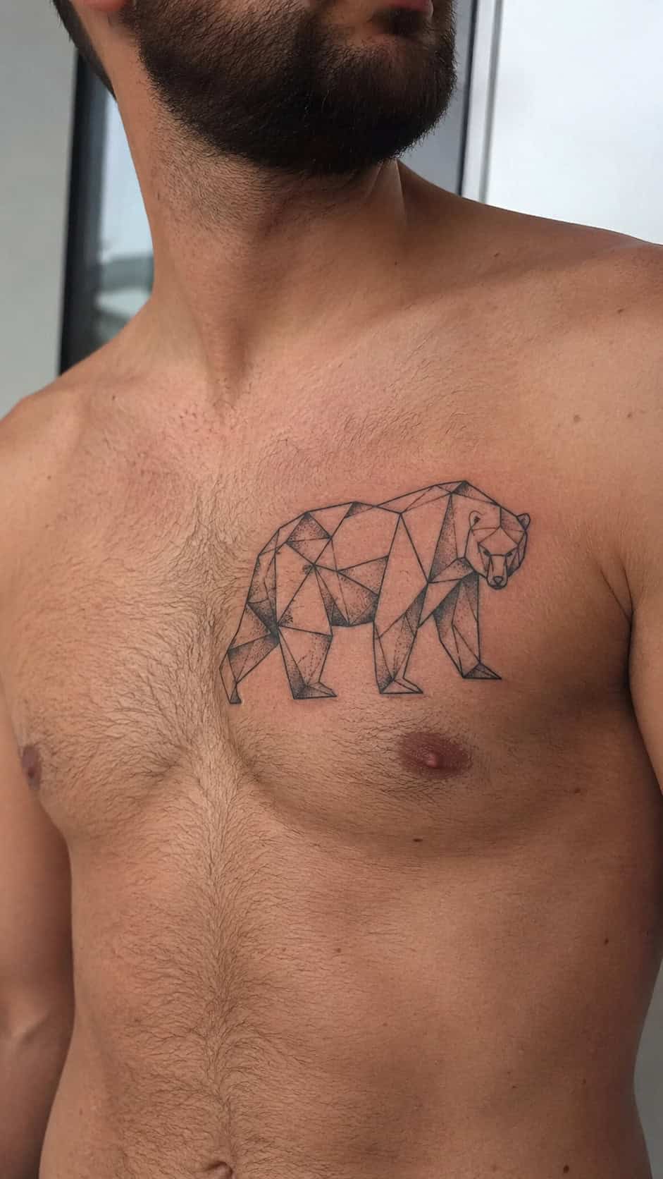 48 Tattoo Ideas for Men Worth Considering for Your Next Ink 77 Geometric Bear