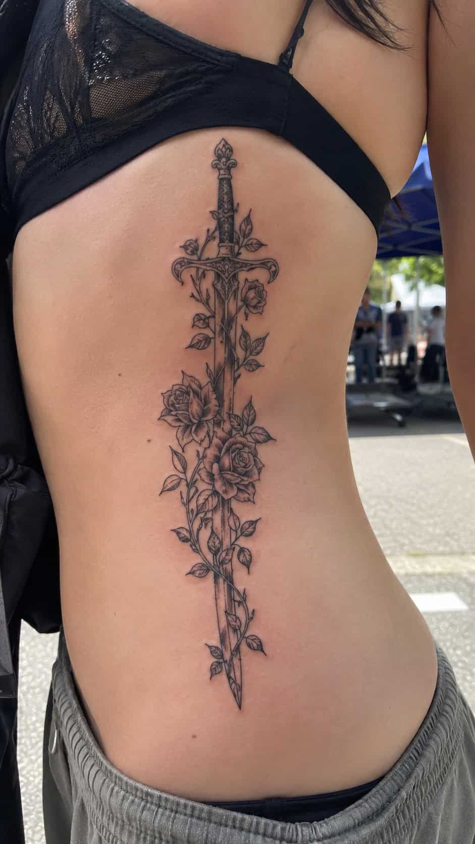 Sword and Floral Wrap