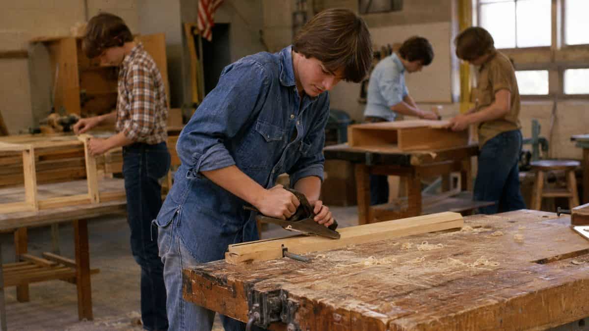 12 Required High School Classes That Disappeared 11 Student in shop class