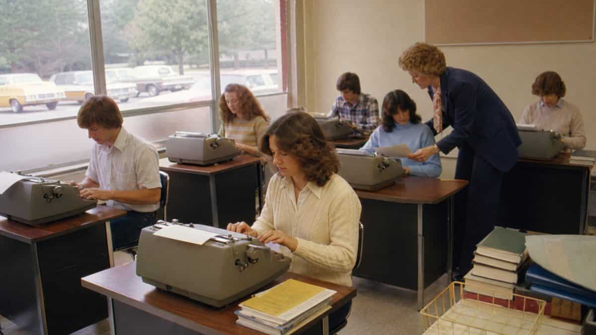 12 Required High School Classes That Disappeared 10 Students in a writing or typing class