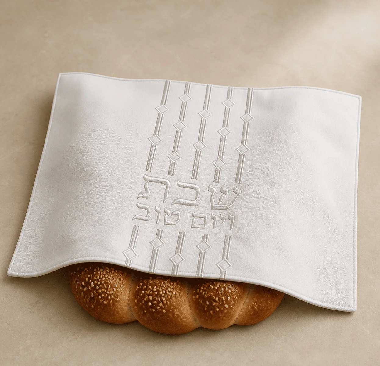 כיסוי חלה מהודר דגם "שבת ויום טוב"