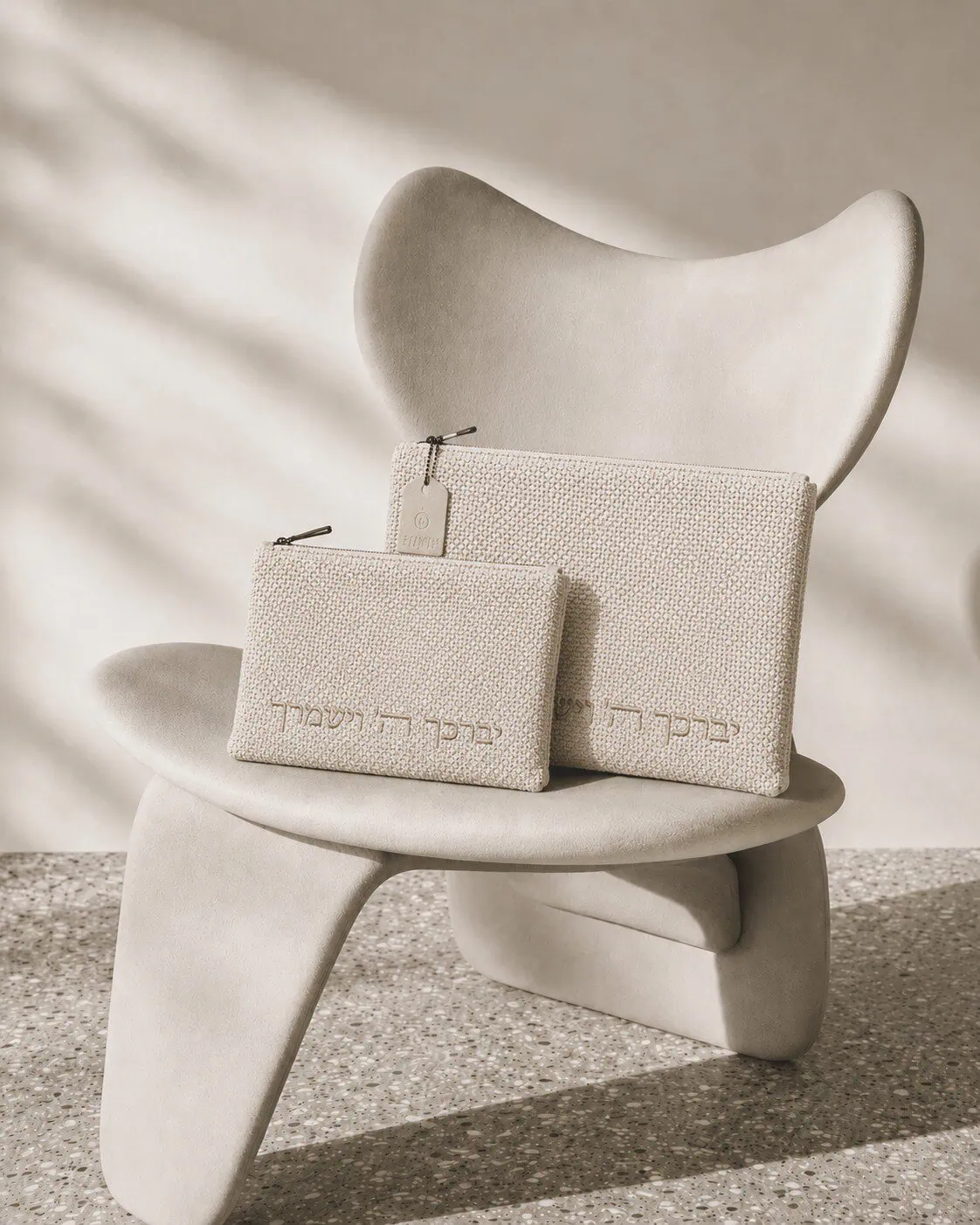 תיק מפואר לטלית ותפילין | אפור אבן