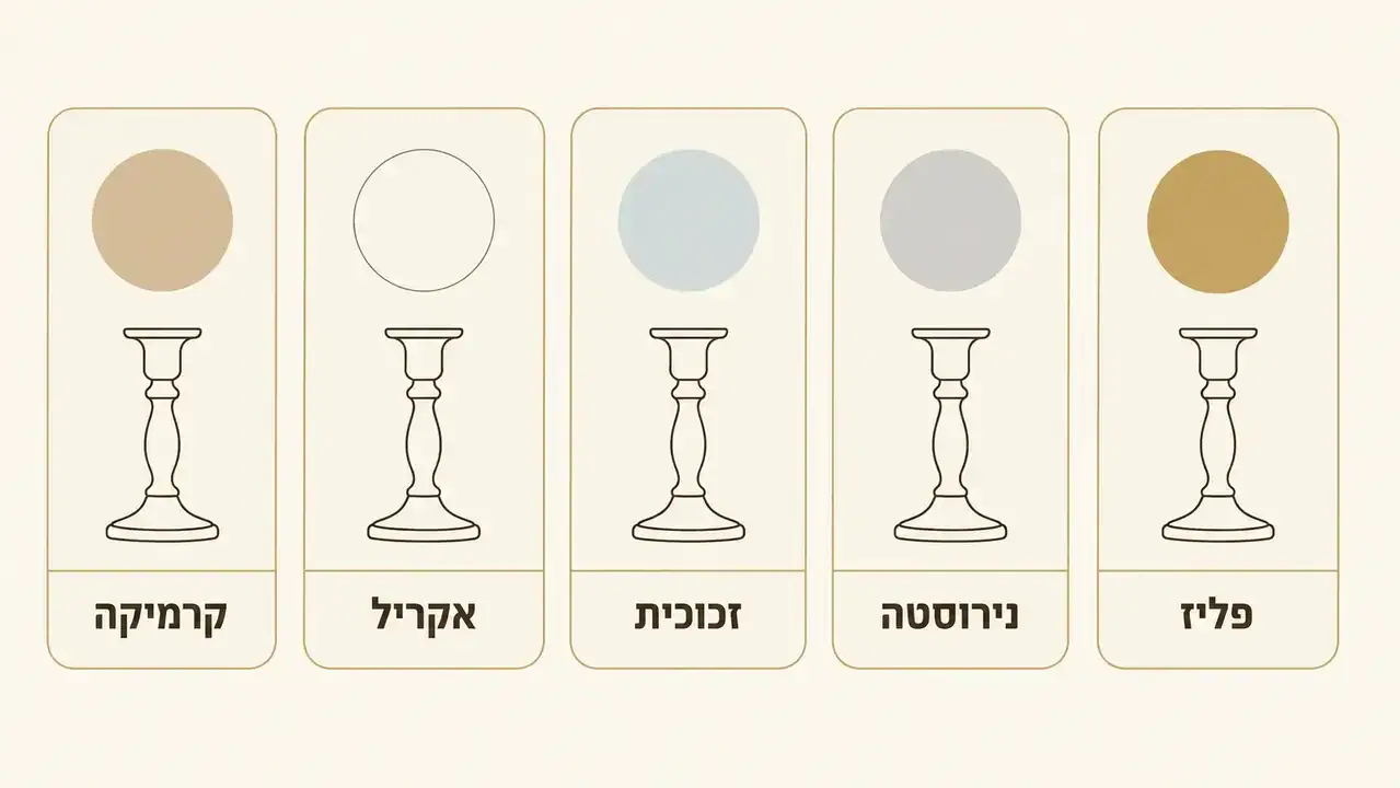 איך הפמוטים והשולחן משפיעים על רגע ההדלקה