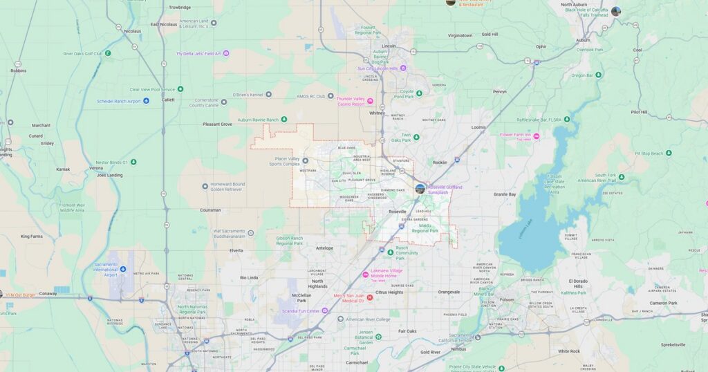 Detailed map showing Oklahoma City and nearby areas with roads, highways, and landmarks for navigation and geographic reference.