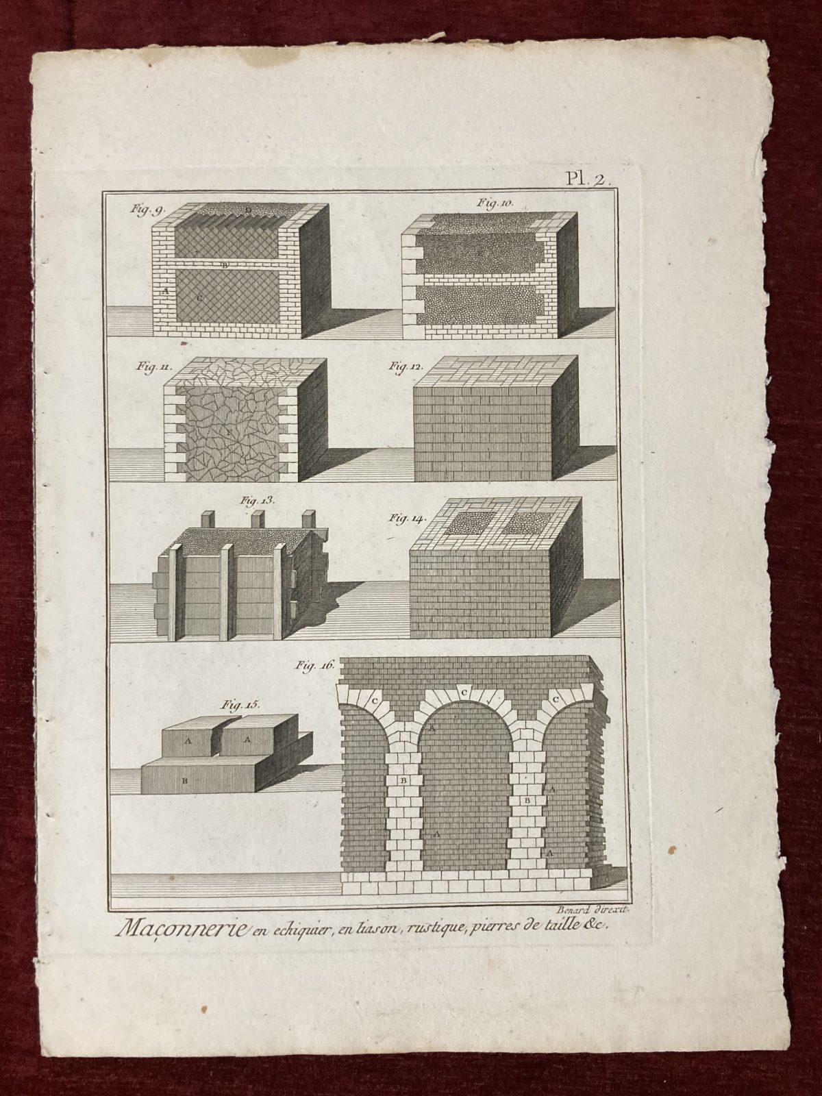 Masonry Antique Print Diderot Copperplate Engraving 1780 - Image 2