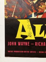 The Alamo 1960 Large Vintage Movie Poster John Wayne Widmark Rare YU - Image 2