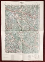 1956 Original Military Topographic Map Cerknica Slovenia Yugoslavia