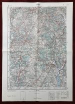 1956 Original Military Topographic Map Pazin Pisino Istria Yugoslavia Croatia