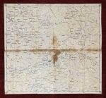 Elbasan Original Military Topographic Detailed Map Central Albania Tirana WWI