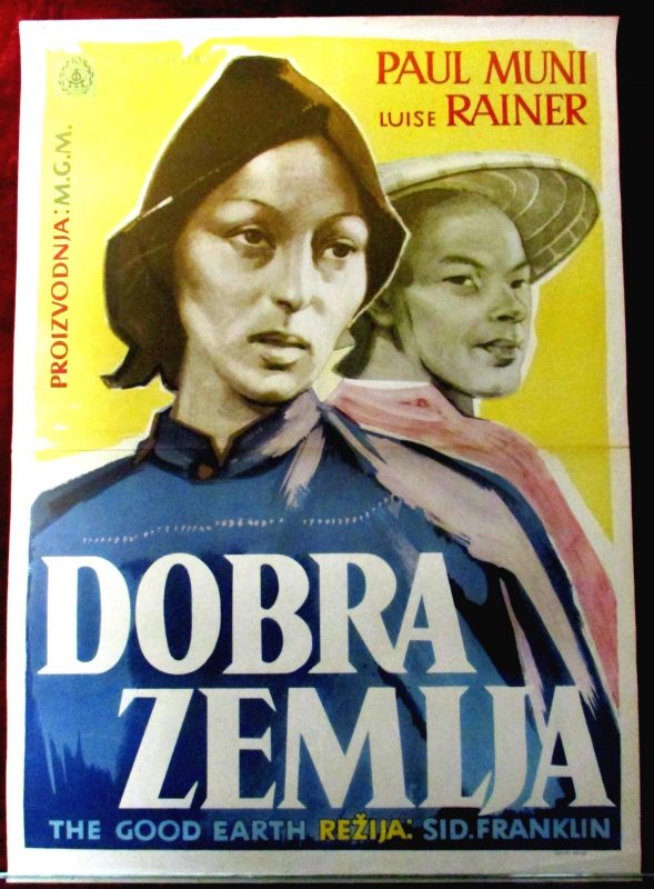 Good Earth Movie Poster Vintage 1937 Paul Muni Sidney Franklin