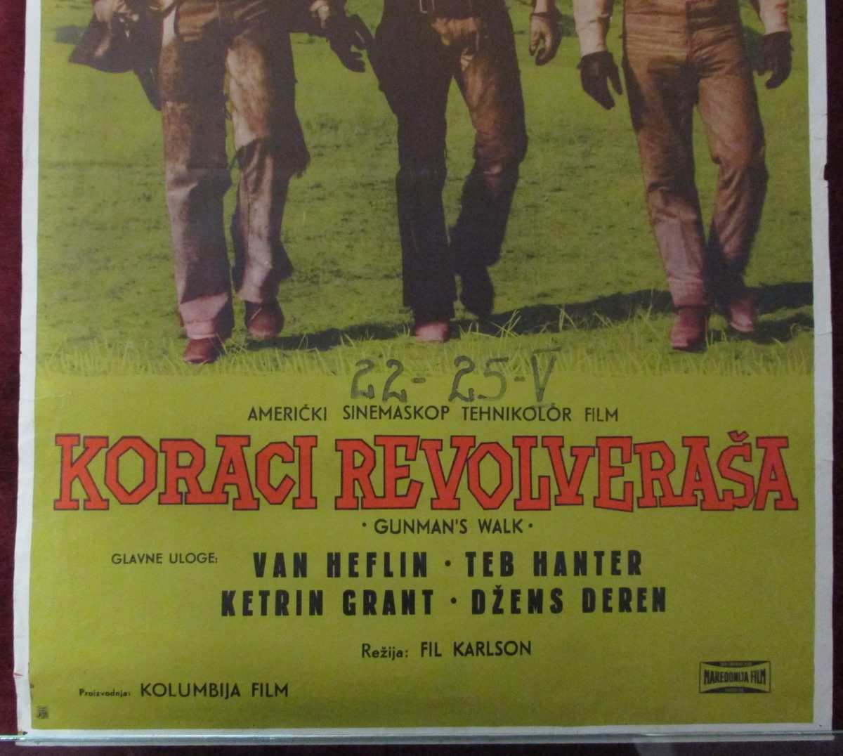 Movie Poster Gunman's Walk Vintage 1958 Western Carlson - Image 3