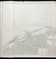 Nautical Chart Alexandria Admiralty Port Said Mediterranean Egypt 1976 - Image 3
