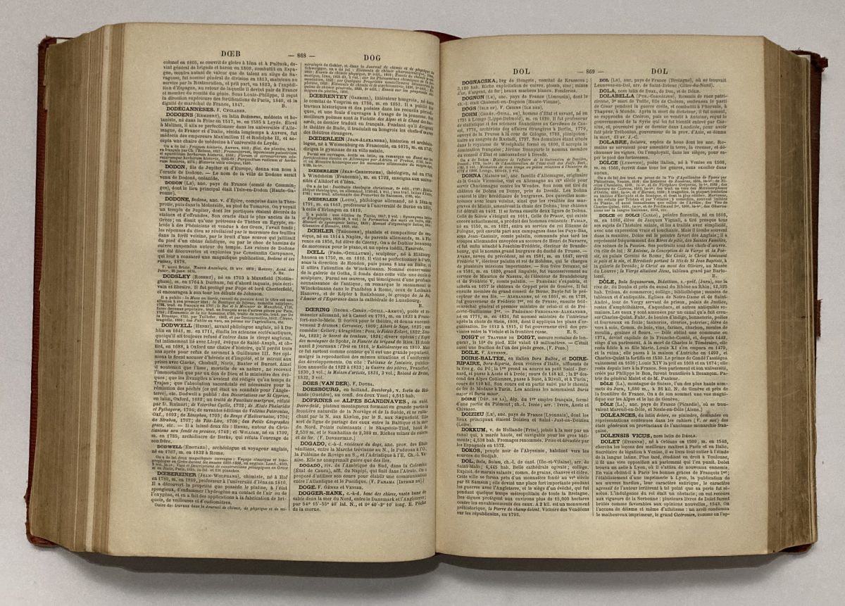 Dictionnaire general de biographie et d'histoire Dezobry Bachelet Two Volumes 1895 - Image 3