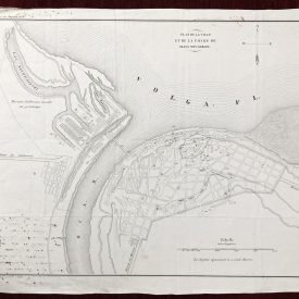 Original Antique Map of Nizhny Novgorod