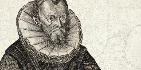 The engraved portrait of Abraham Ortelius