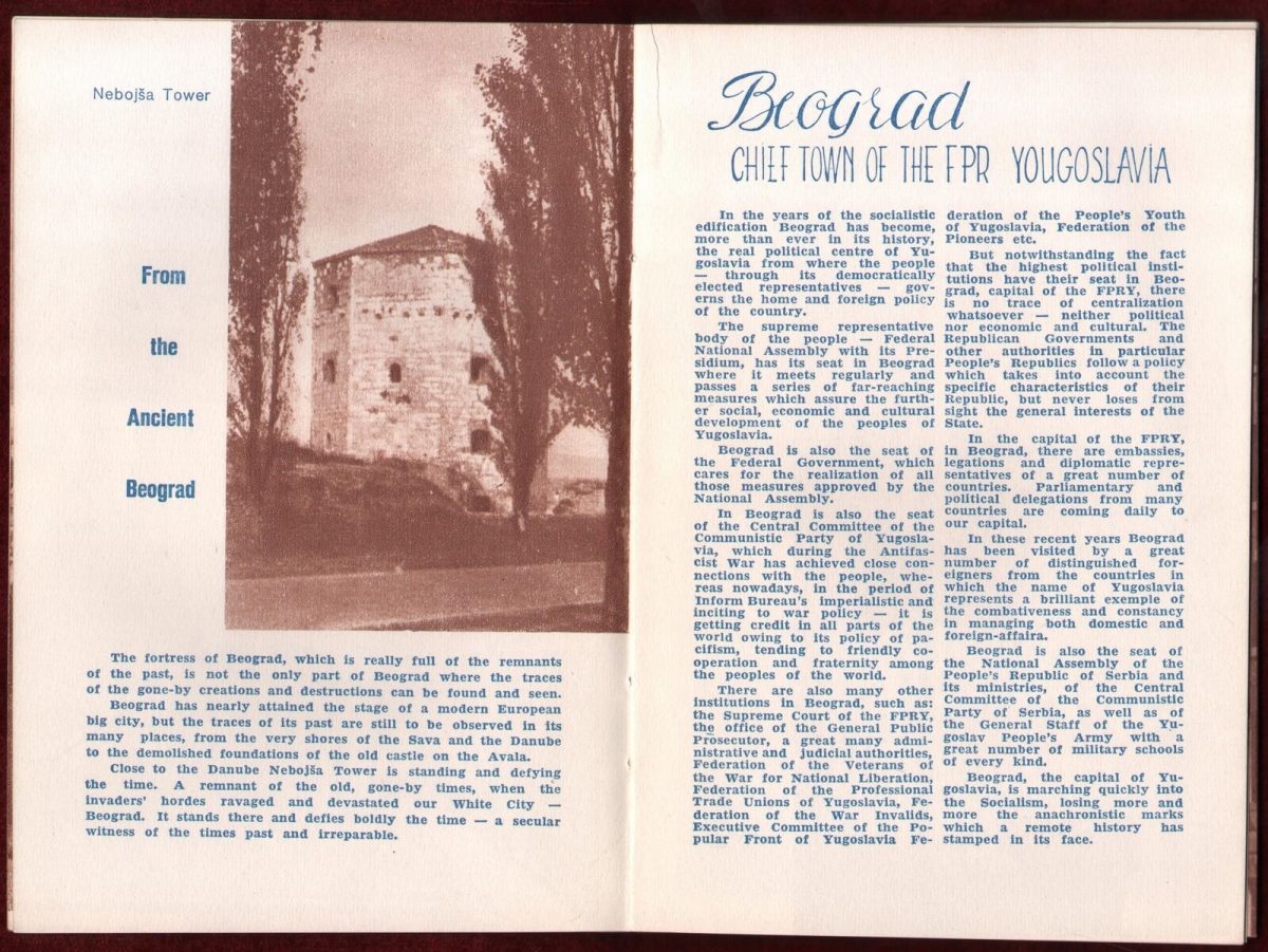 1960s Tourist Brochure Belgrade Yugoslavia Capital Vintage Tourism Culture - Image 3