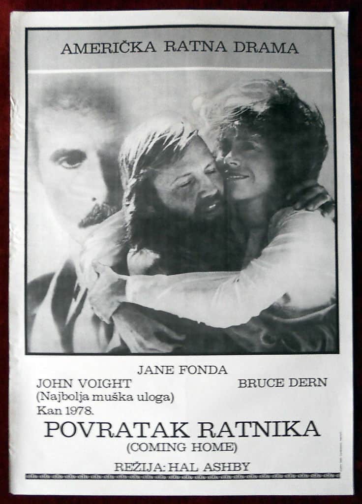 ORIGINAL Poster Movie Coming Home 1978 Drama Ashby Voight Fonda Dern Yugoslavia - Image 1