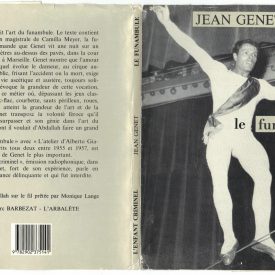 Jean Genet's novel dustjacket