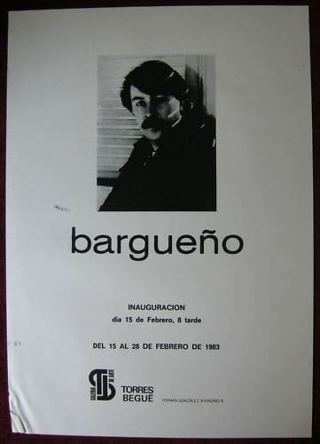 Original Poster Spain Bargueno Inauguration Gallery '83 - Image 1