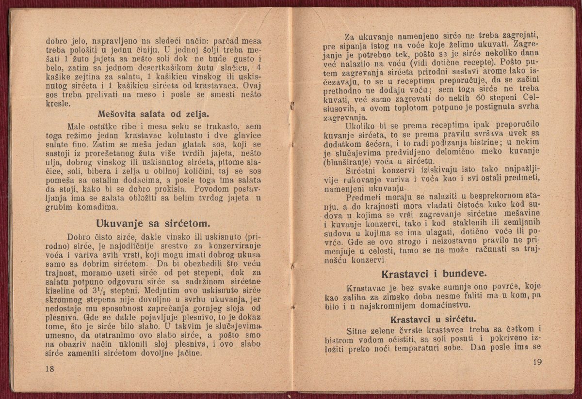 Original Advertising Booklet Vinegar Cookbook Recipes Serbia Kiseli Recepti - Image 4
