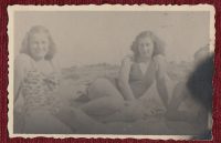 Antique Photo Woman Swimsuits Vintage Beach Rare