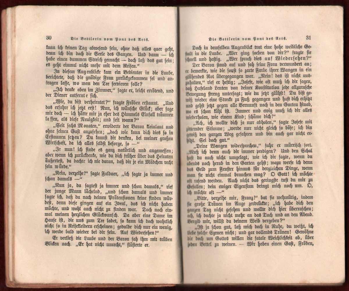 1930s Die Bettlerin vom Pont des Arts Wilhelm Hauff True Lover’s Fortune Novel - Image 4