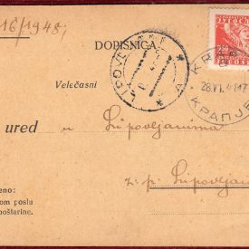 Correspondence card Krapje