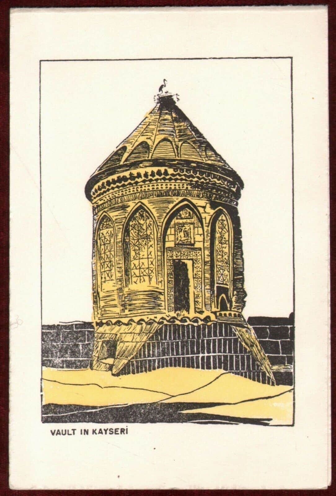 1950s Original Christmas Card Ankara Turkey Ambassador Italy Signed New Year - Image 1
