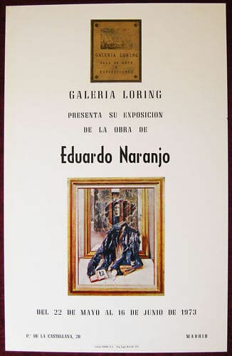 Original Poster Spain Gallery Loring Naranjo Art 1973 - Image 1