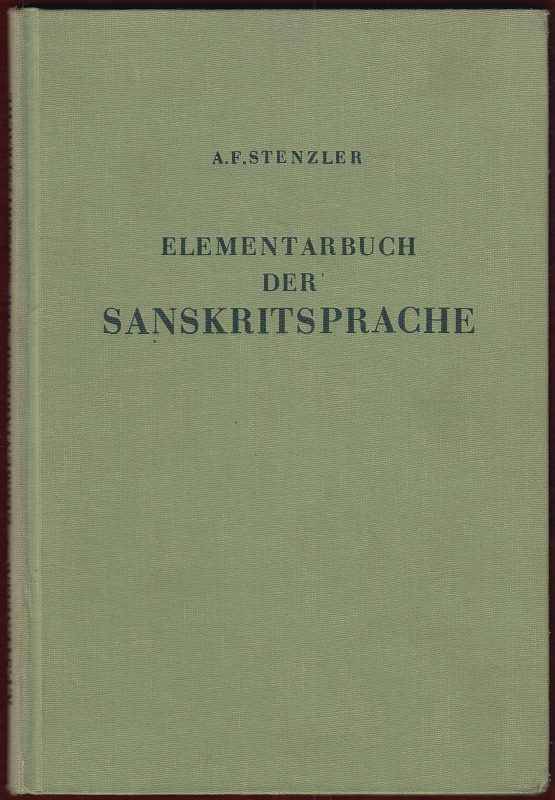 正規店仕入れの Language Sanskrit German 1952 Grammar Adolf Dictionary Text 洋書