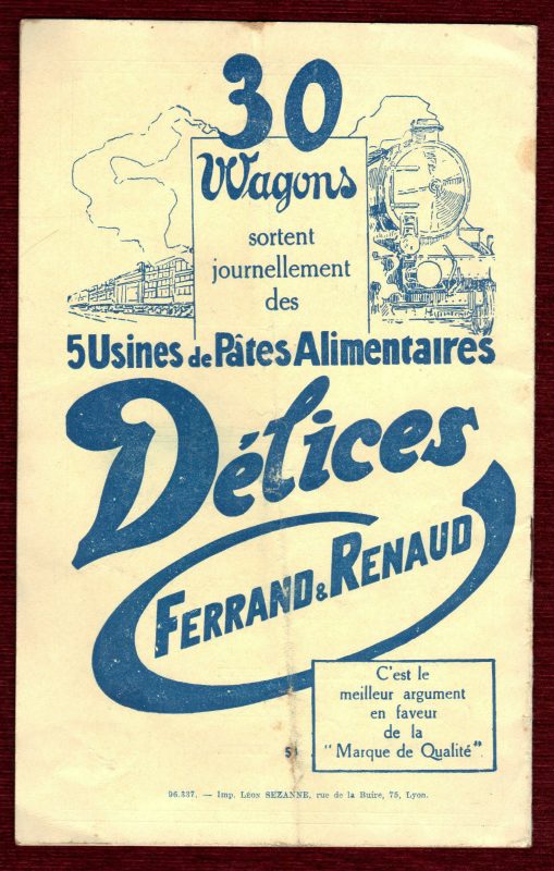 Scala Cinema Lyon Program Tunnel Bernhardt Madeleine Renaud Gabin 1933 Casanova - Image 4