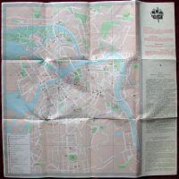 1974 Original Vintage Touristic Brochure Leningrad Saint Petersburg Russia Map - Image 3