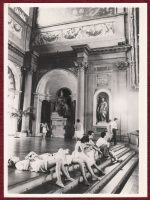 1987 Original Photo Italy Florence Palazzo Vecchio 500's Hall Statues Tourists