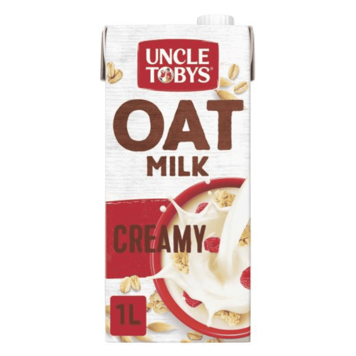Carton of Uncle Tobys oat milk.
