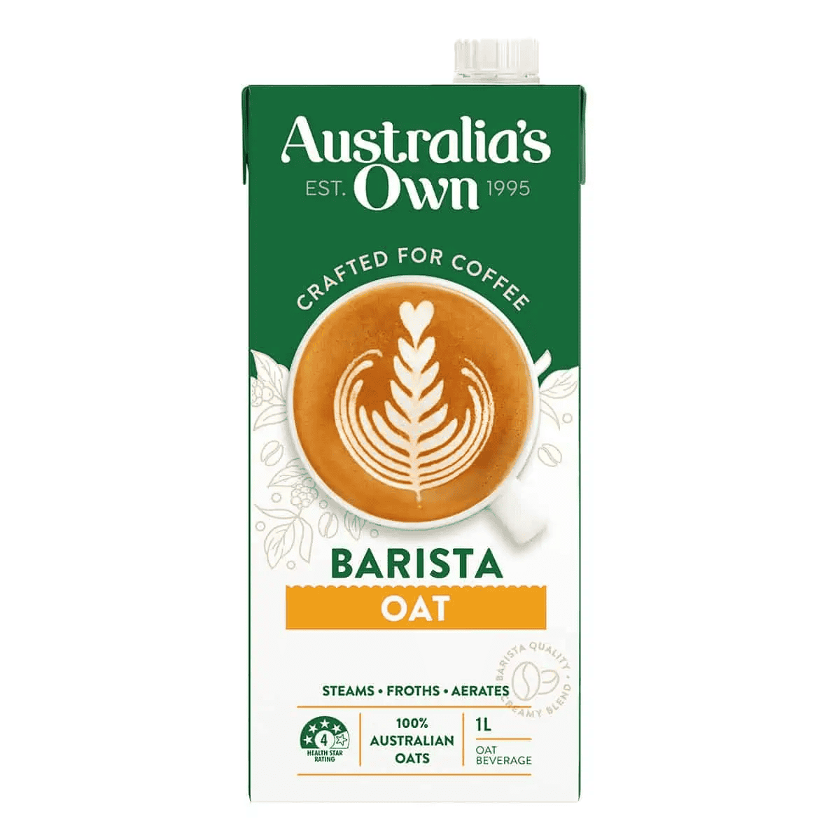 Carton of Australia's Own barista oat milk.
