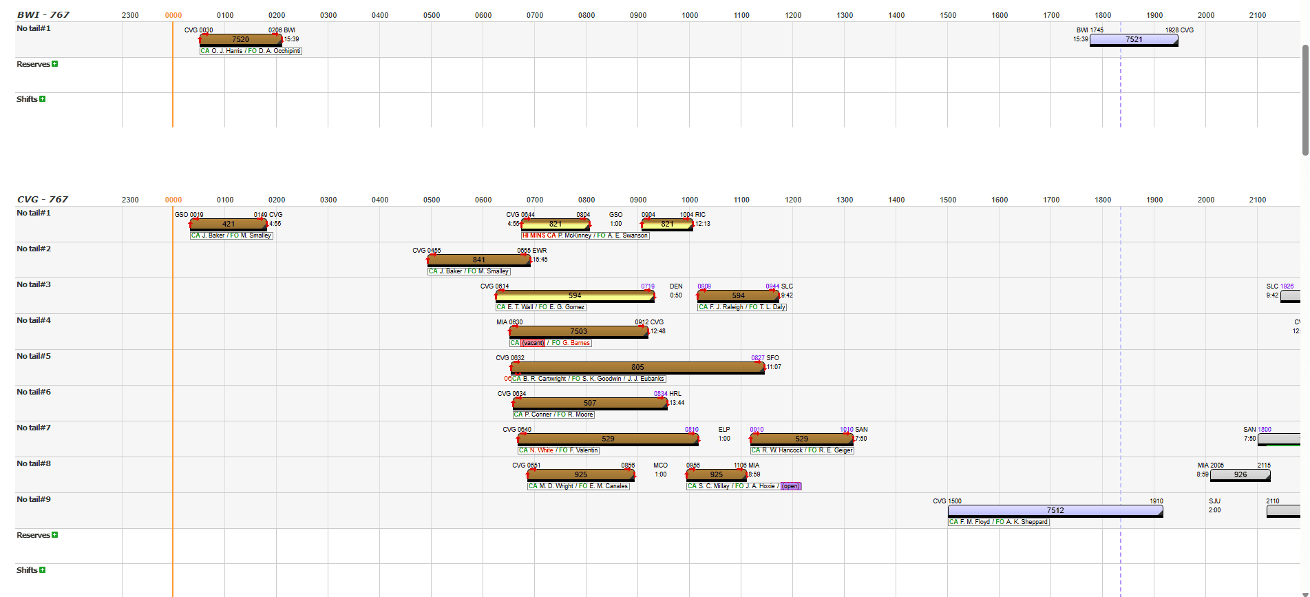 Aircraft Tracking Screenshot