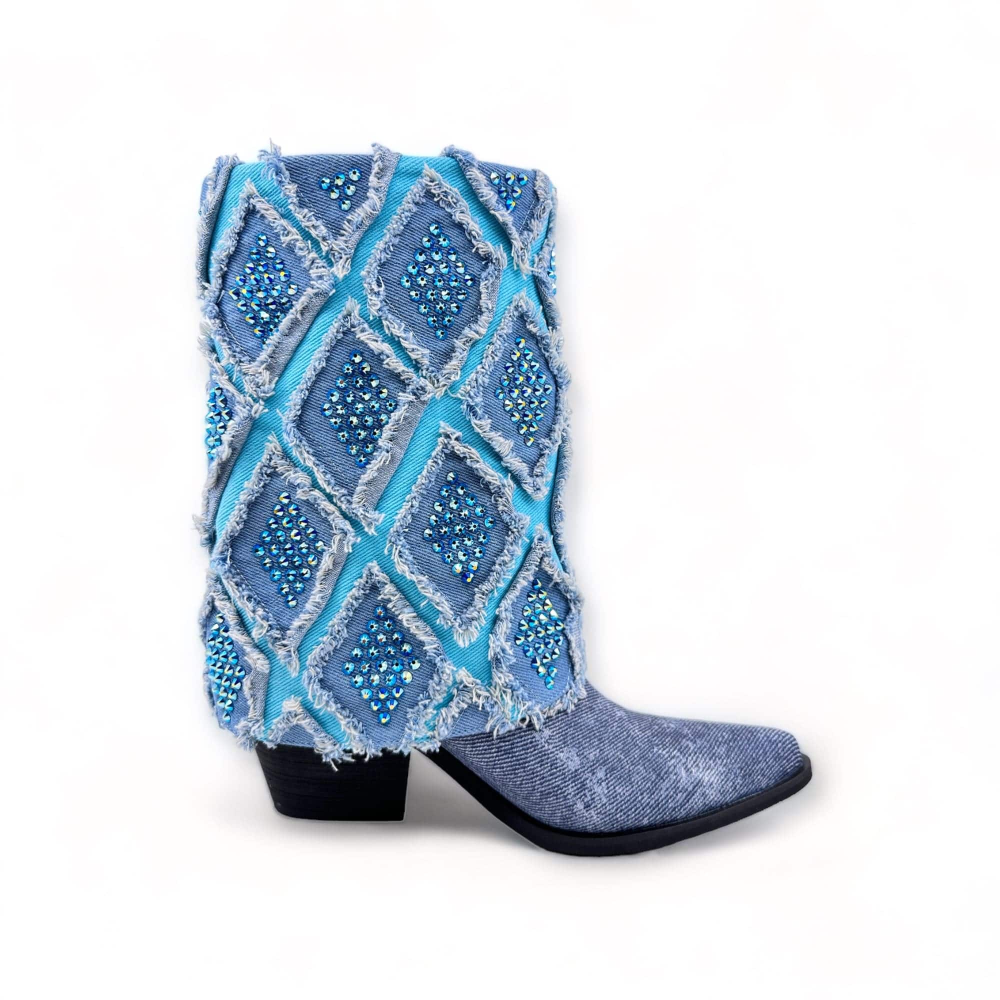 Gram Glam Boot Indicolite AB Diamonds