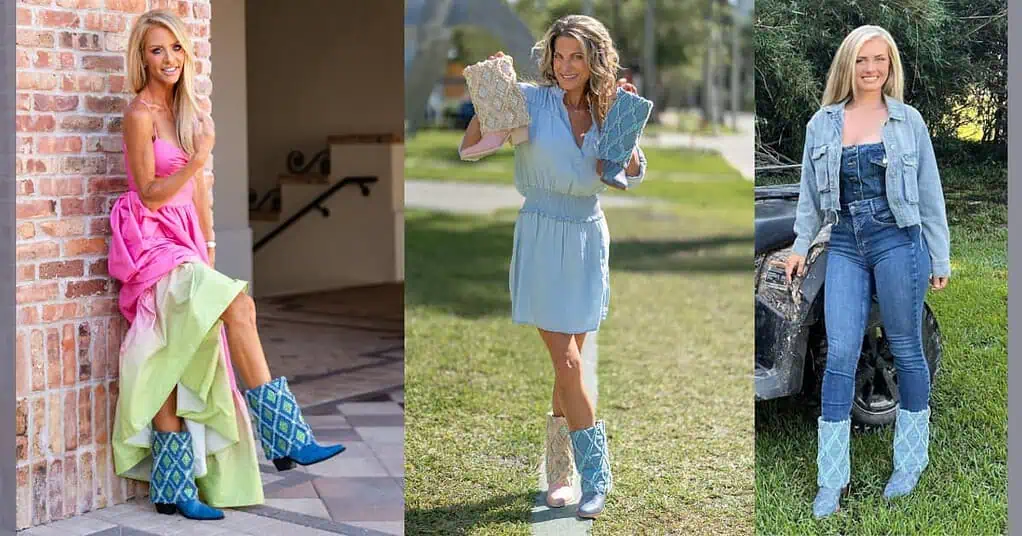 3 models wearing the SkyStruk Boots