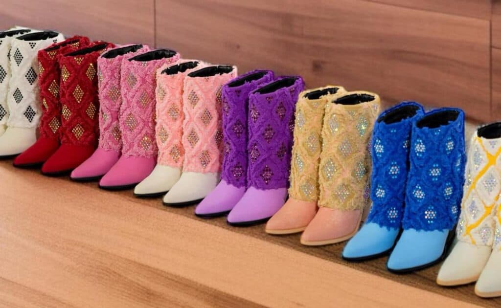 SkyStruk; Girls Just Want To Have Fun Gram Glam Boots