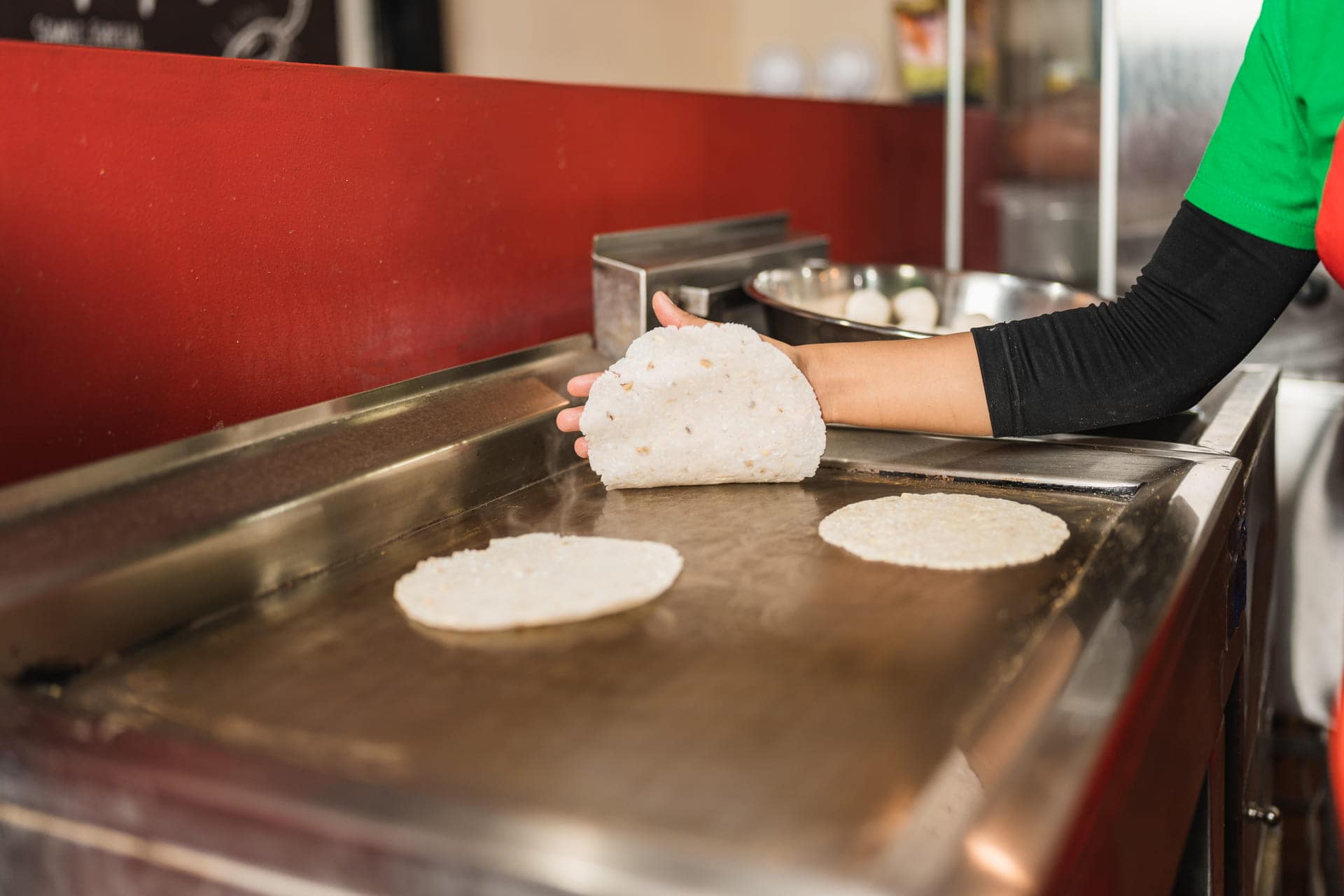 Mexican Restaurant preparing fresh food